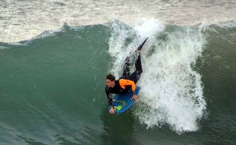 Eli Zawadzki was hitting the waves off Pyramids Beach in Dawesville when he was bitten by a shark.
