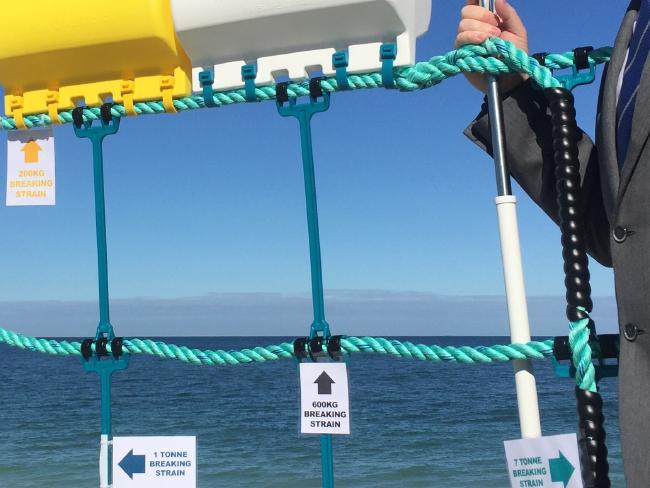 Quinns Rock shark barrier Photo Perth Now