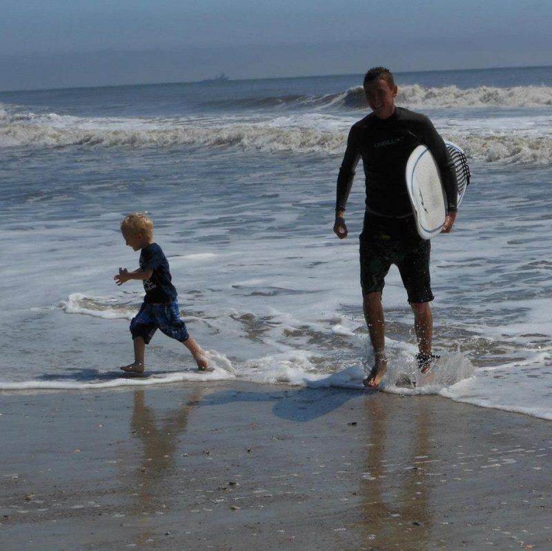 Shark attack at Fernandina Beach, Florida