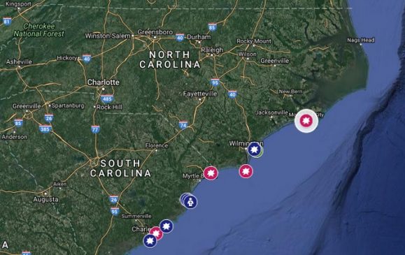 14-year-old surfer bitten by a shark in North Carolina