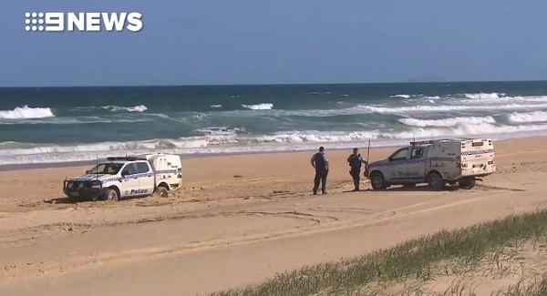 beach in New South Wales where a shark-bitten human leg washed up 