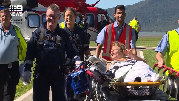 Woman bitten by shark taken to hospital. says still loves sharks